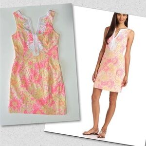 Lilly Pulitzer Pink and Yellow Floral Dress